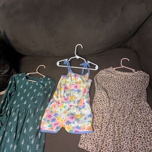 Cat & Jack -- 2 Dresses & 1 Romper